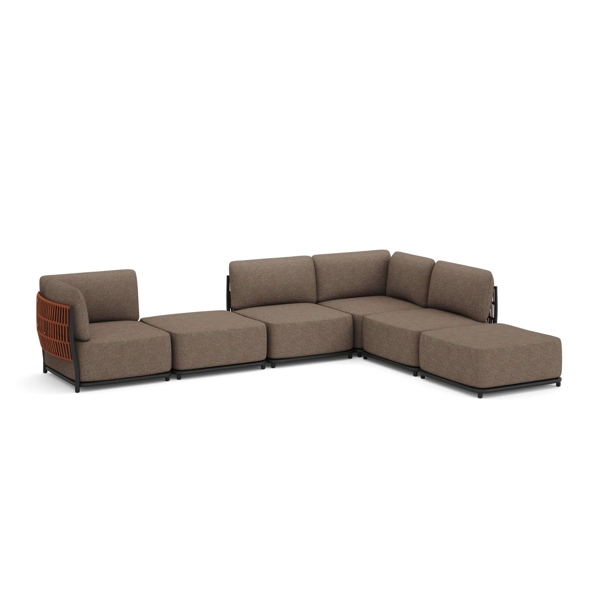 Sofa 5Seat with Ottoman – Jati-Kebon